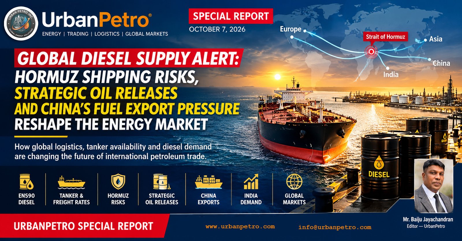 Global Diesel Supply Crisis 2026: Hormuz, Oil Prices & EN590