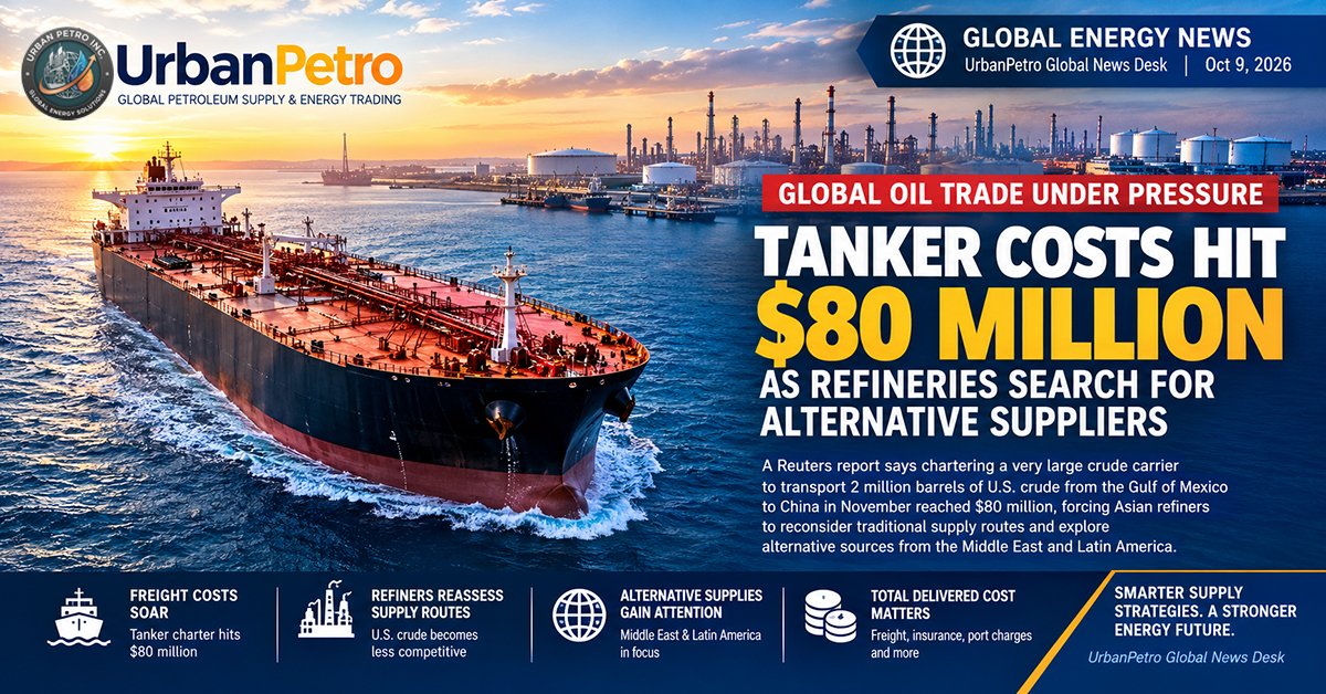 Global Oil Trade Under Pressure as Tanker Costs Surge