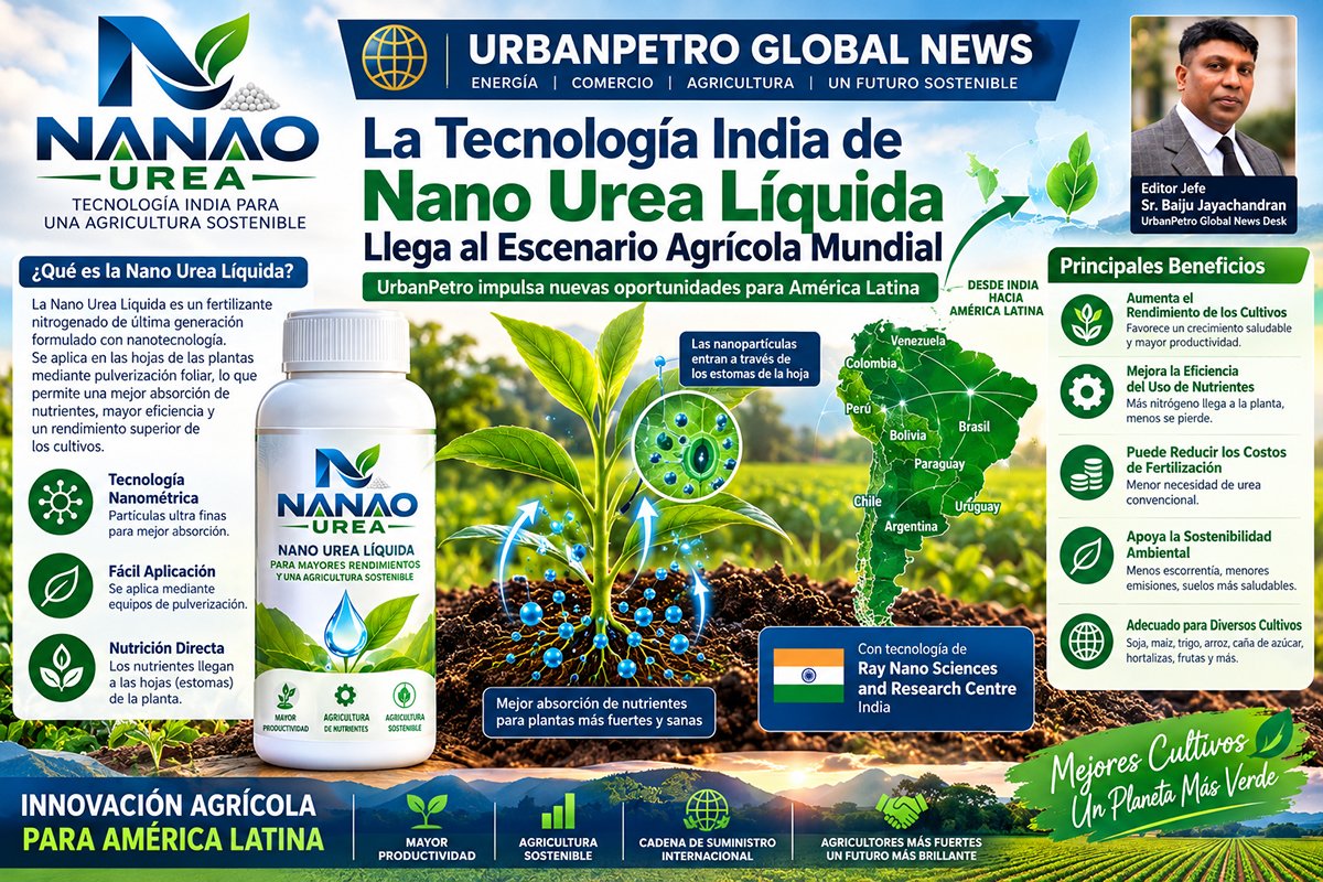 Nano Urea líquida: tecnología india y futuro agrícola de América Latina | UrbanPetro